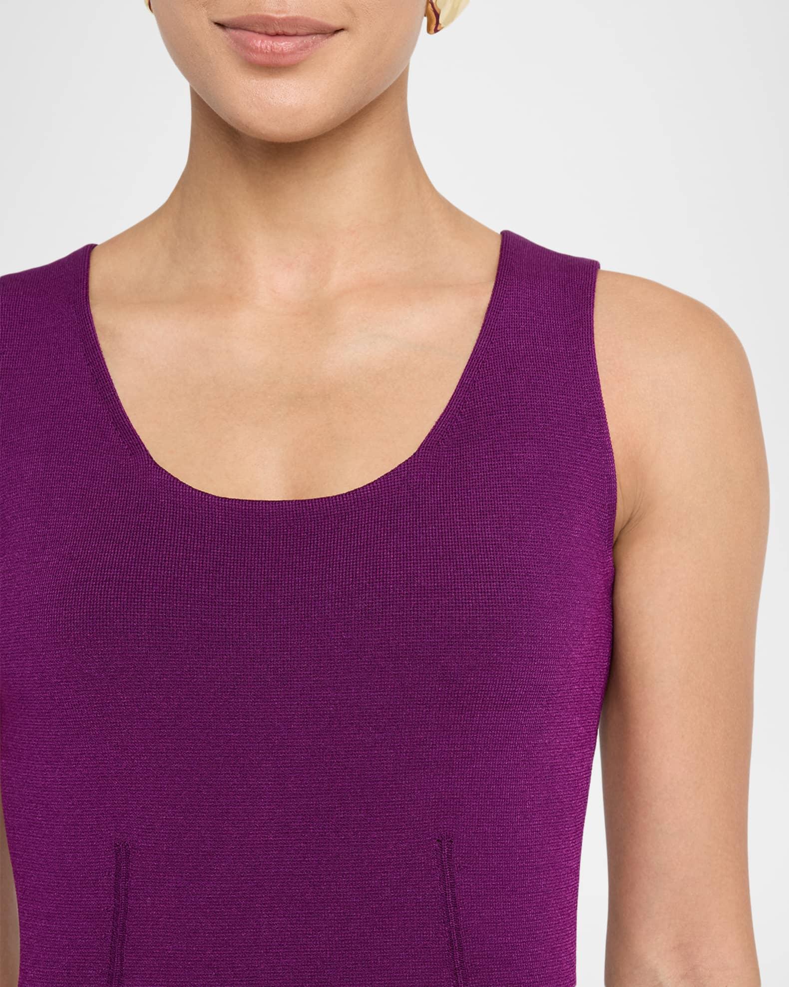 Sleeveless Stretch Crepe Knit Dress Product Image