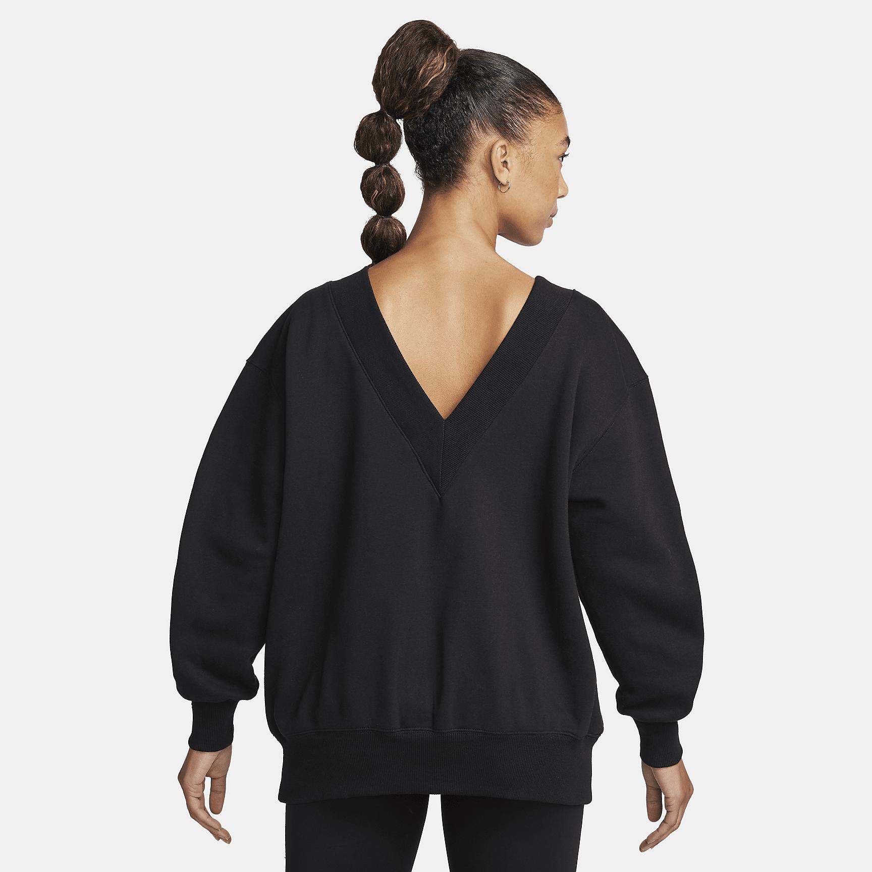Women's Nike Sportswear Phoenix Fleece Oversized V-Neck Sweatshirt Product Image