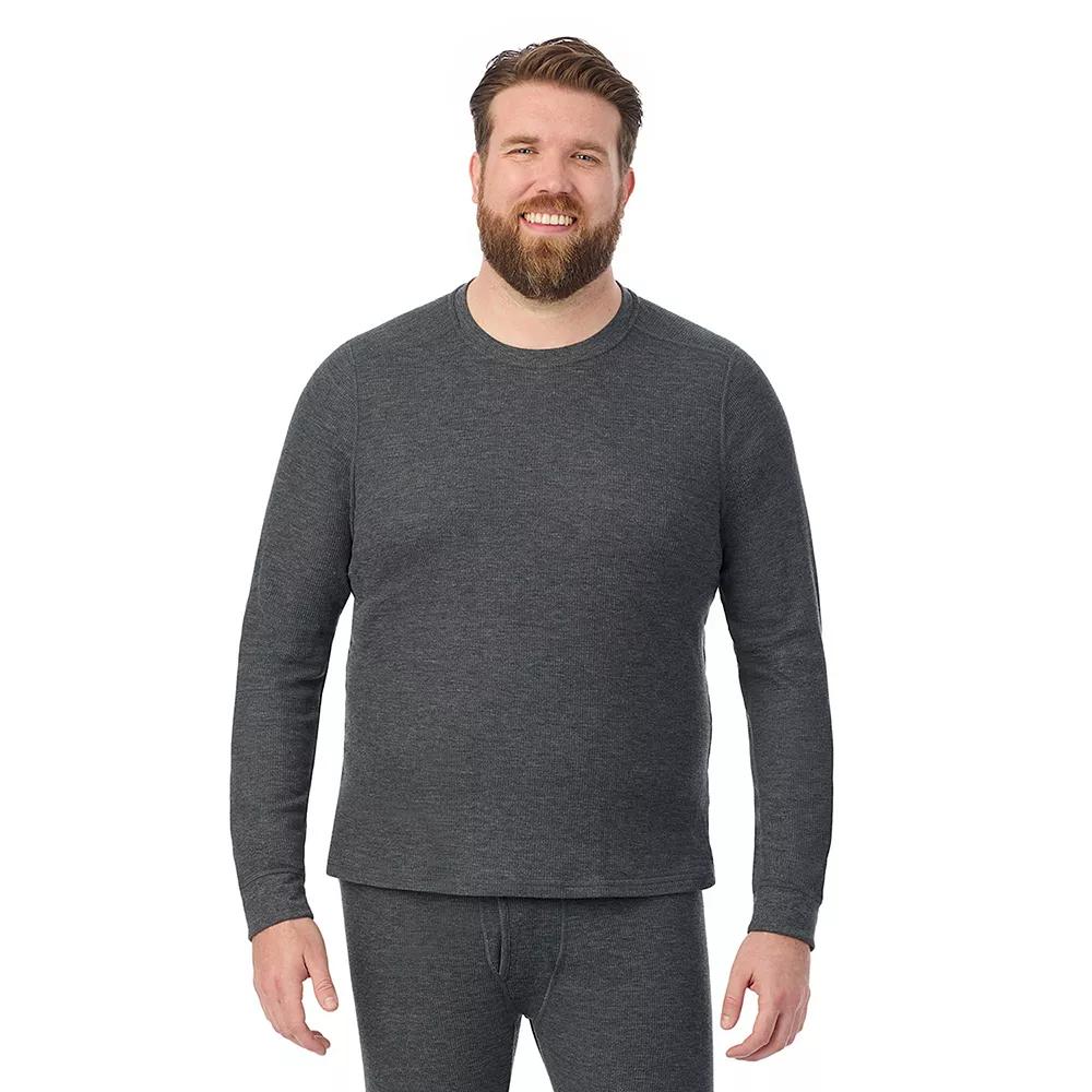 Big & Tall Cuddl Duds® Midweight Waffle Thermal Performance Base Layer Crew Top, Men's,  Product Image