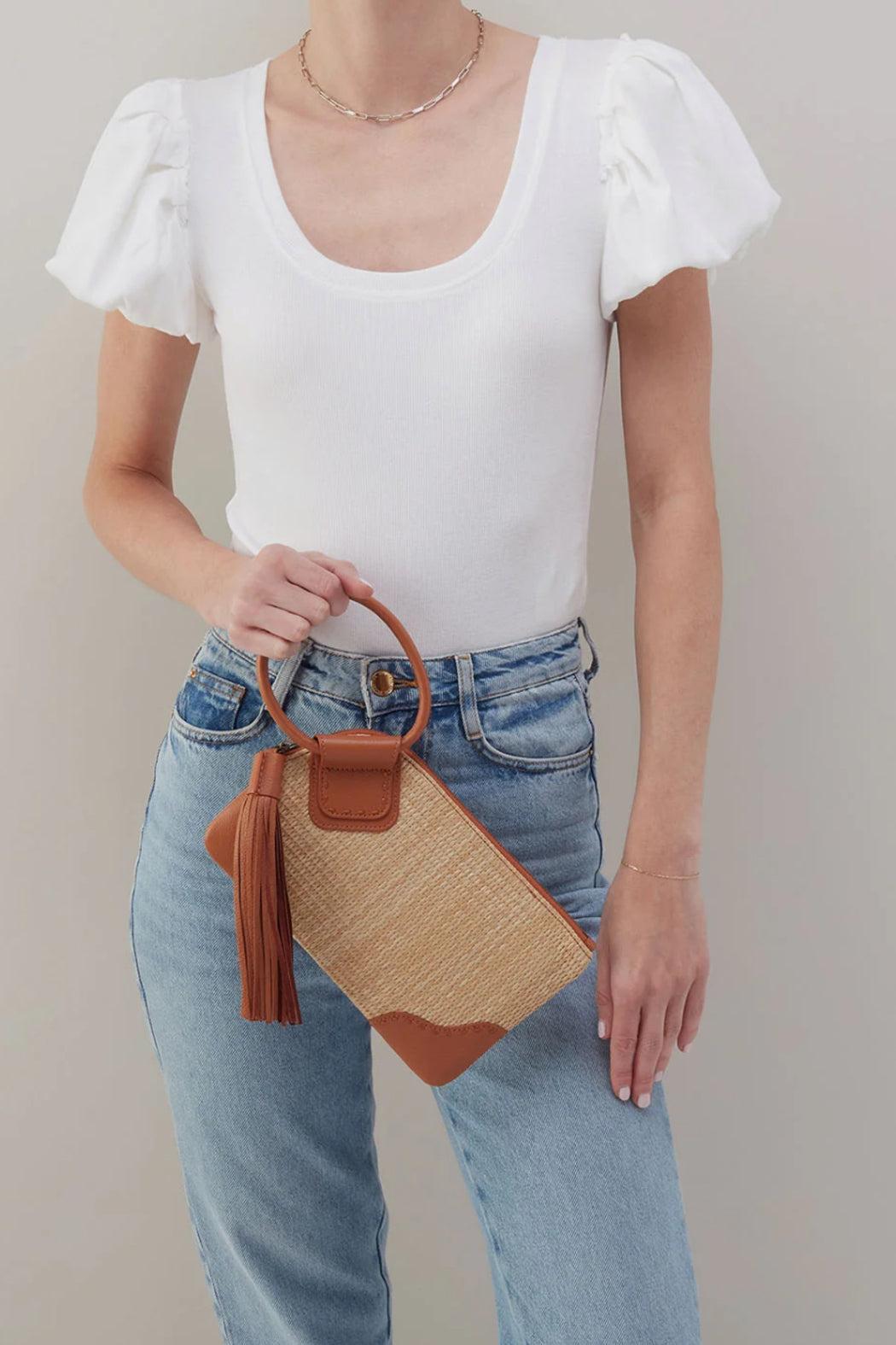 Natural Woven Sable Wristlet Product Image