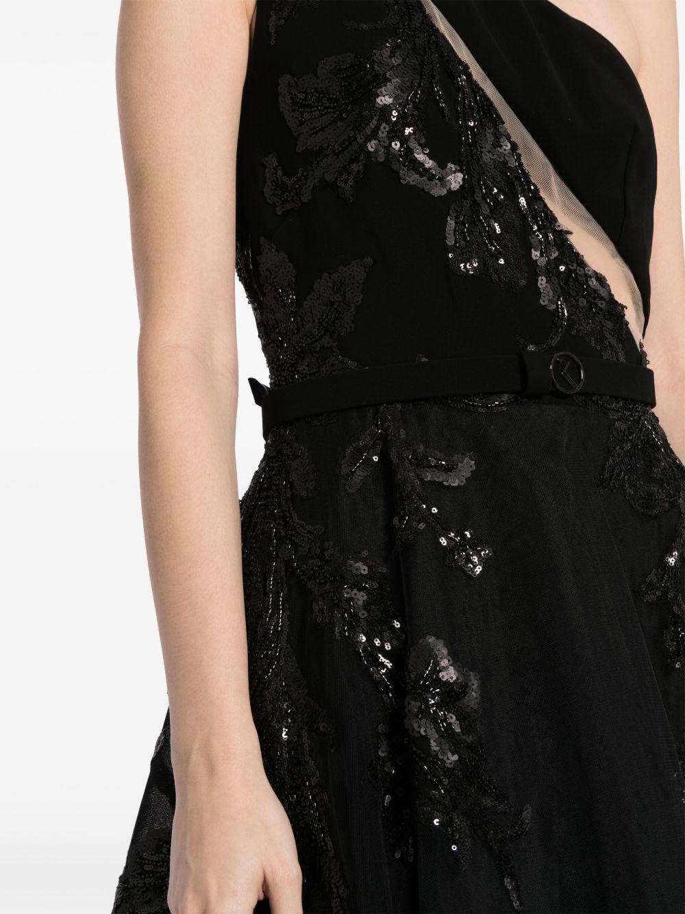 one-shoulder beaded gown Product Image