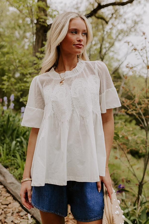 Charmed Life Knit Mesh Top Product Image