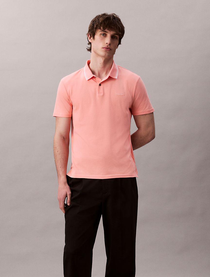 Liquid Touch Tipped Collar Polo Shirt Product Image