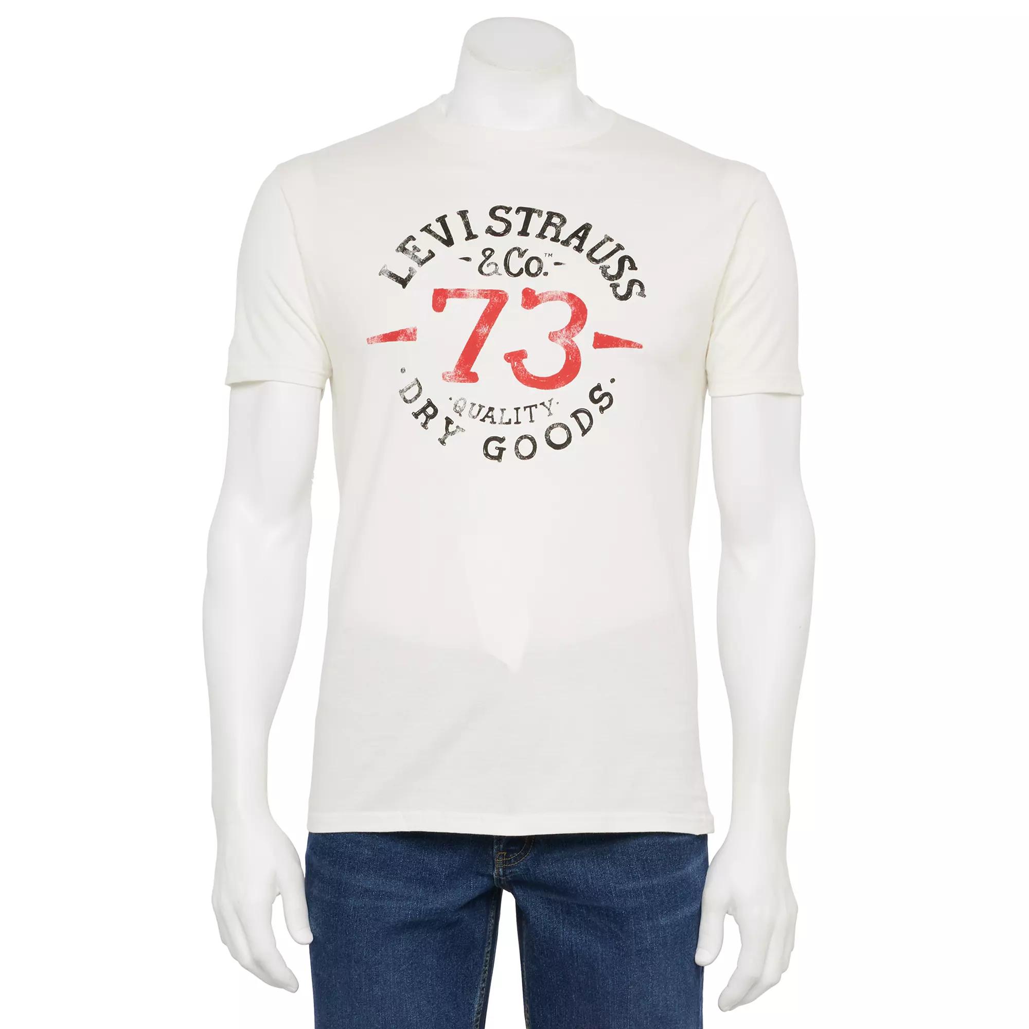 Men's Levi's® Relaxed-Fit Short-Sleeve Graphic Tee, Size: Small, White Product Image