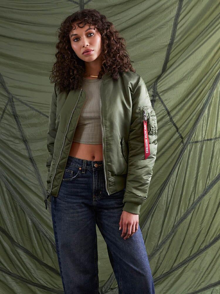 MA-1 BOMBER JACKET WOMENS - SAGE / S Product Image