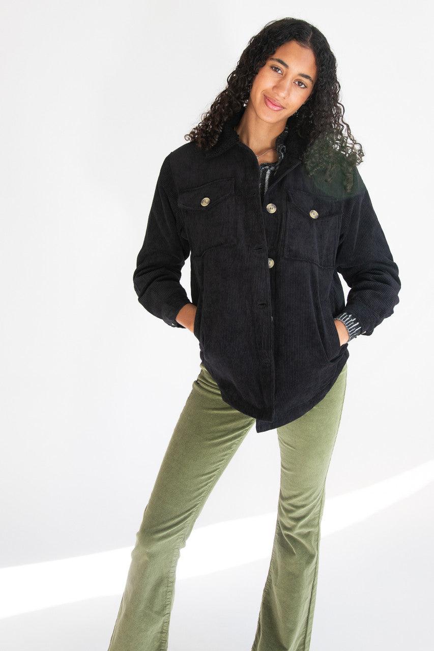 Sherpa Trim Corduroy Jacket Product Image