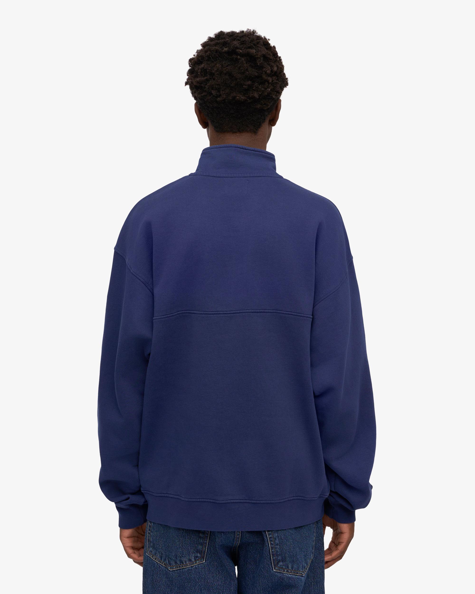 Organic Quarter Zip - Marine Blue Product Image