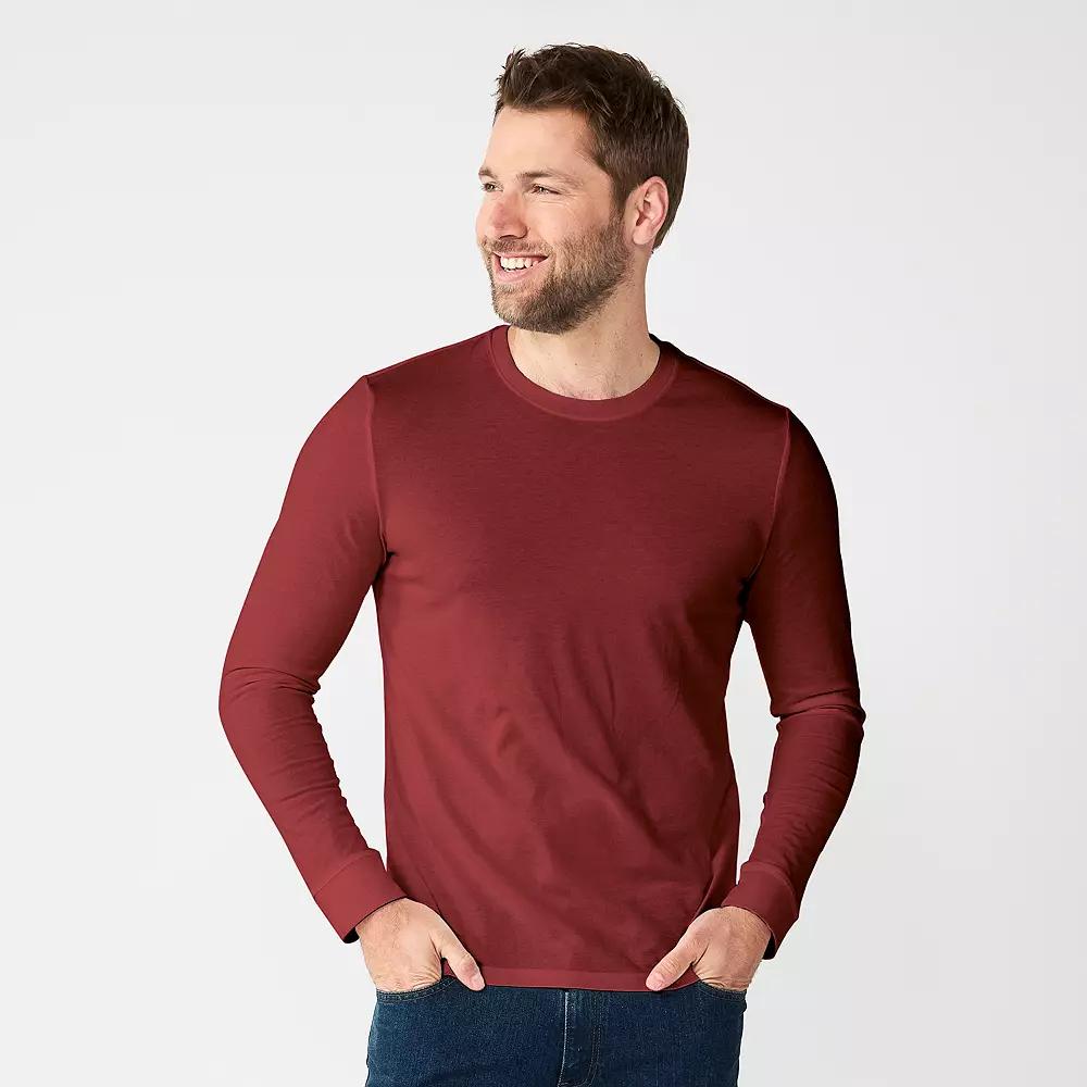 Men's Sonoma Goods For Life® Supersoft Long Sleeve Crewneck Tee,  Product Image