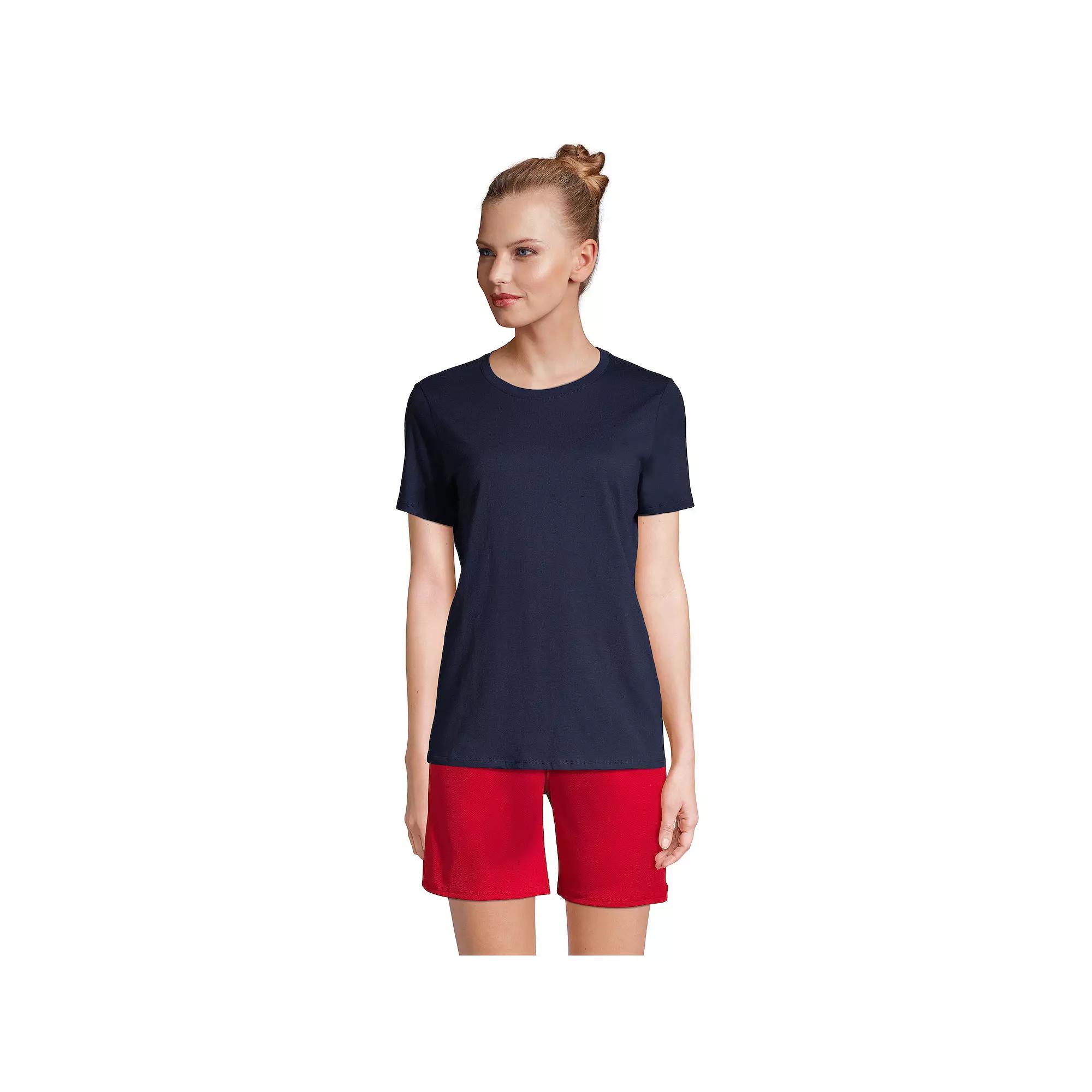 Women's Lands' End Short Sleeve Essential Tee,  Product Image