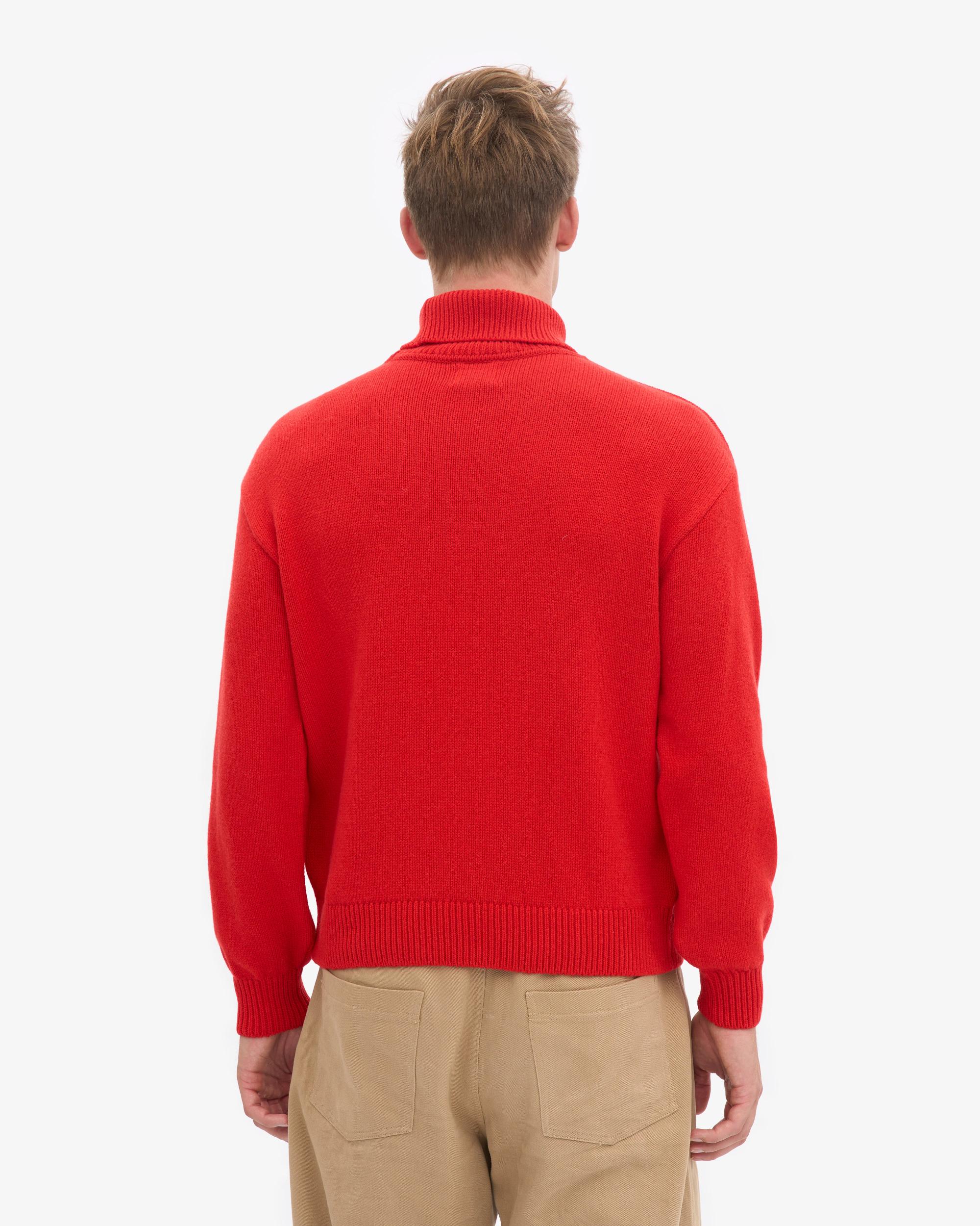 Merino Wool Turtleneck - Lava Grey Product Image