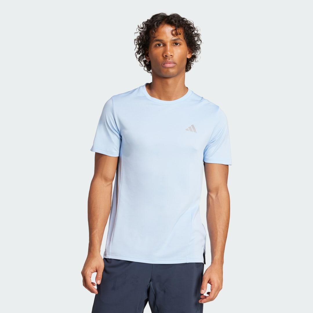 adidas Designed for Training HIIT HEAT.RDY Tee Glow Blue 2XL Mens Product Image