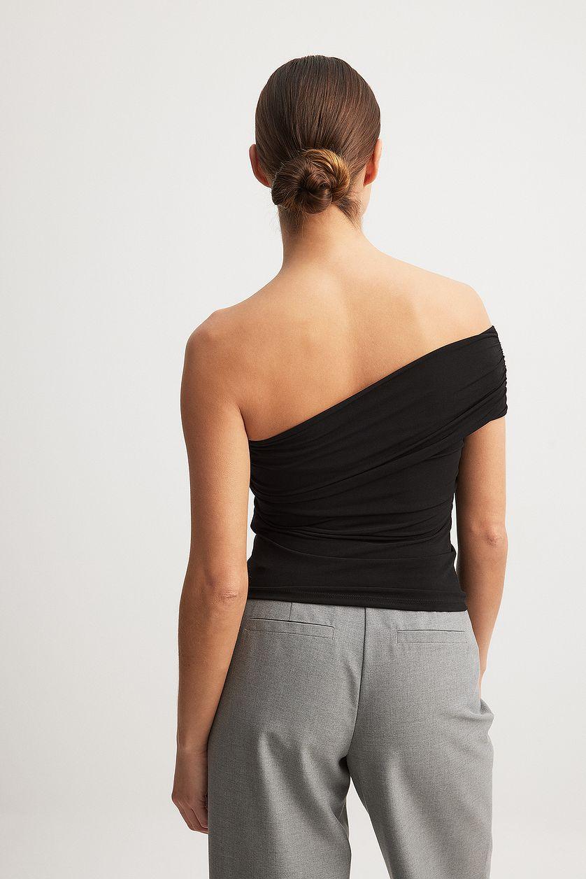One Shoulder Jersey Top Product Image