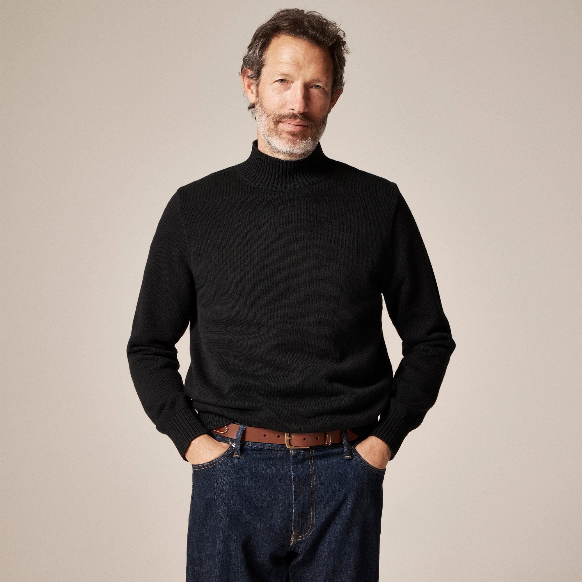 Heritage cotton mockneck sweater Product Image