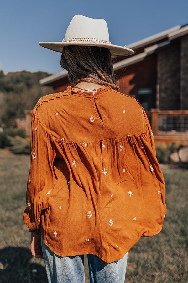 Tea At The Plaza Embroidered Top Product Image