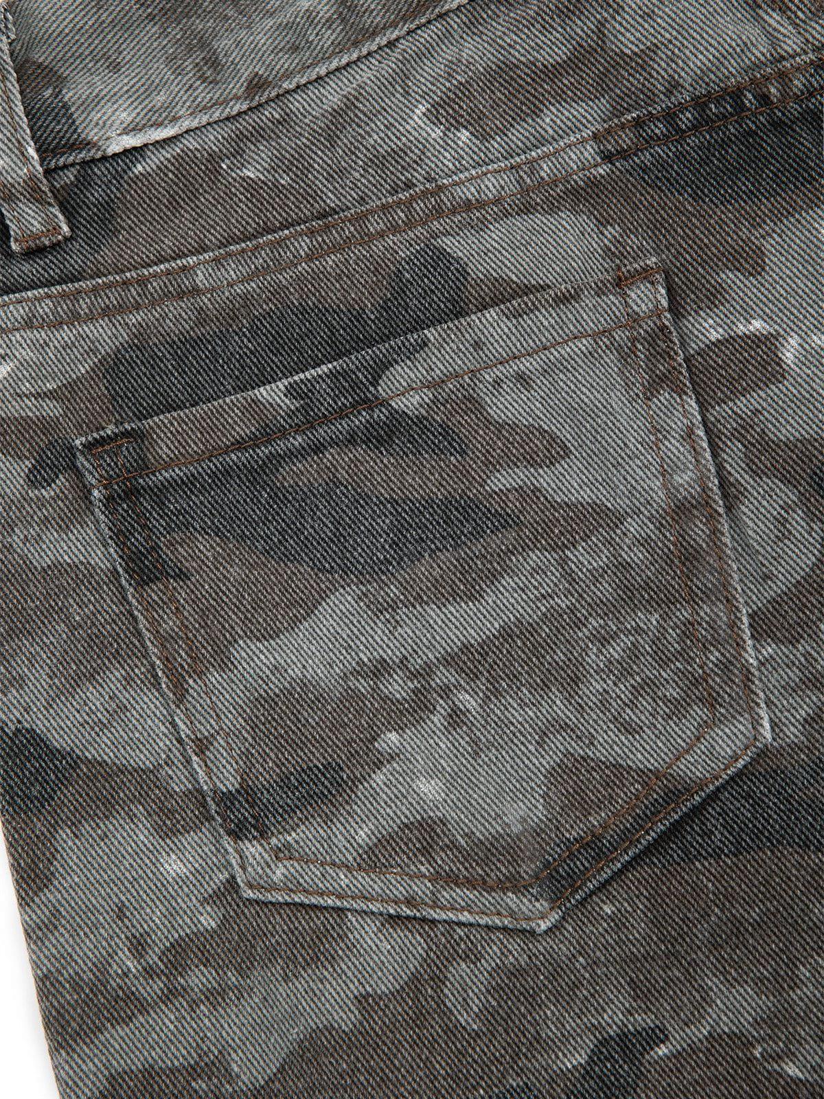 Aelfric Eden Camouflage Distressed Jeans Product Image