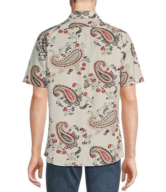 Cremieux Premium Denim Big & Tall Large Multi Paisley Stretch Woven Shirt Product Image