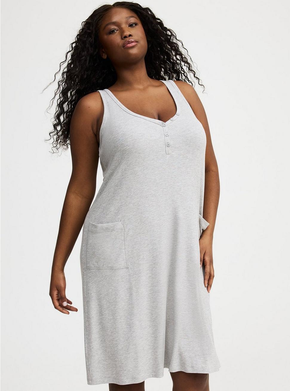 Ribbed Midi Lounge Dress Product Image