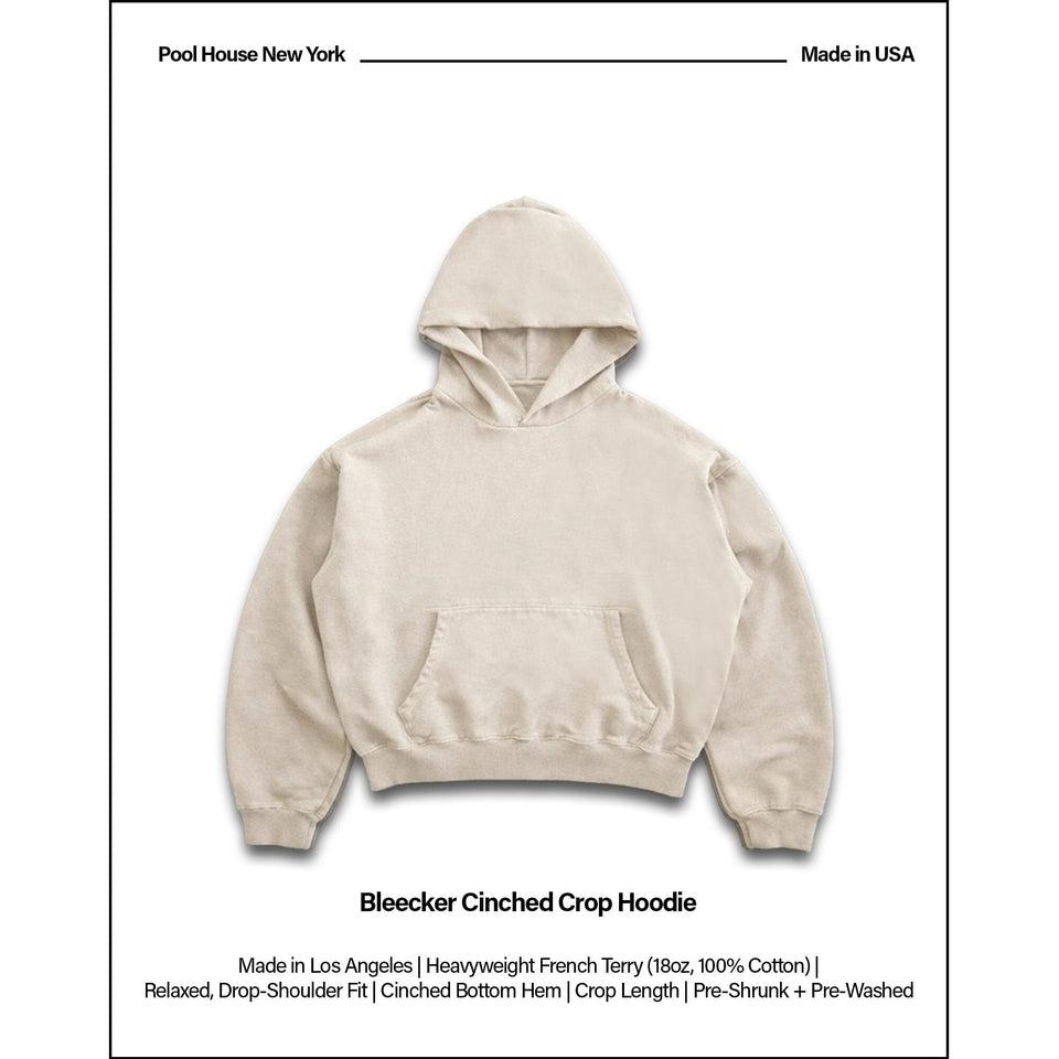 Bleecker Cinched Crop Hoodie | Relaxed, Drop-Shoulder Product Image