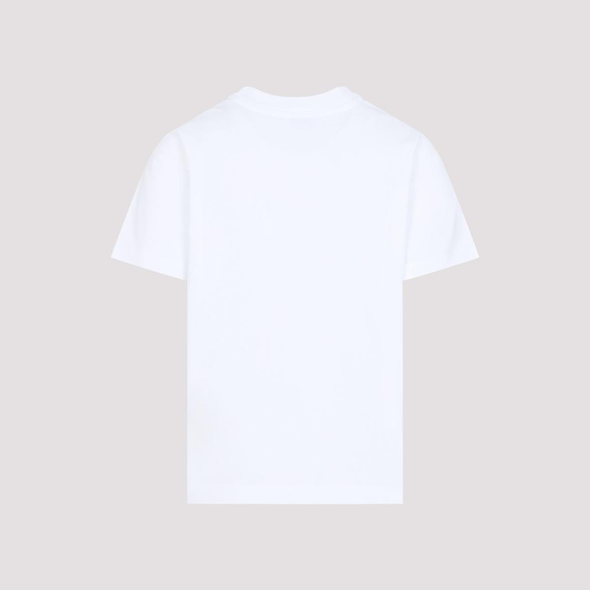 CASABLANCA Cotton Crew Neck T-shirt With Graphic Print In White Product Image