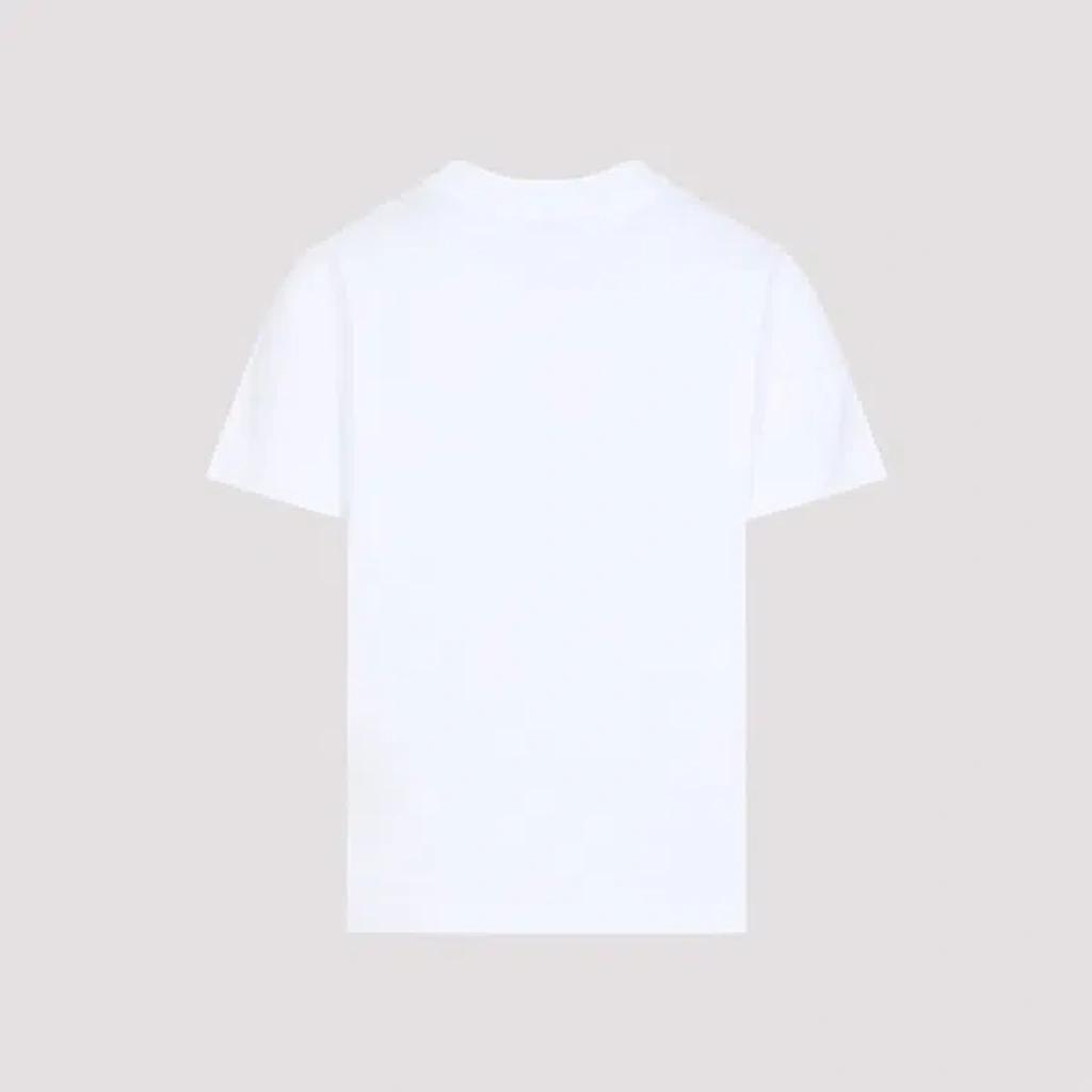 CASABLANCA Cotton Crew Neck T-shirt With Graphic Print In White Product Image