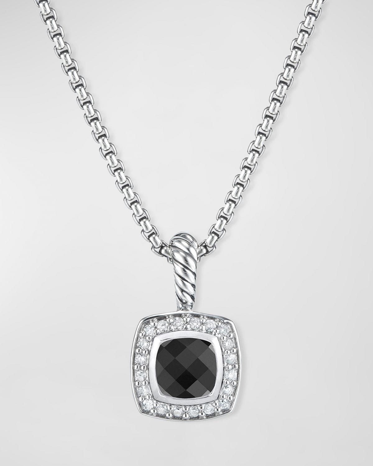 Womens Petite Albion Pendant Necklace in Sterling Silver Product Image