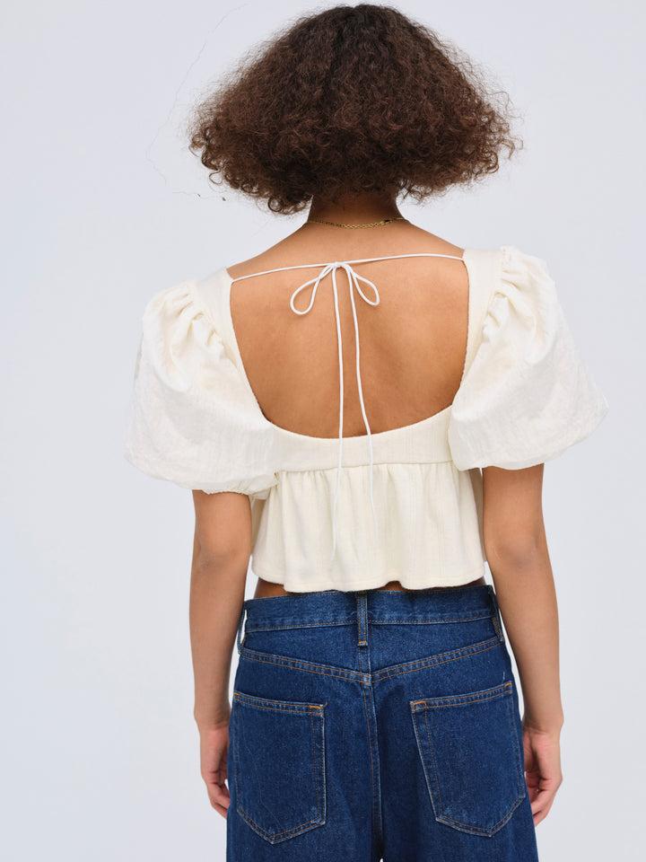 Valencia Top — Cream Product Image
