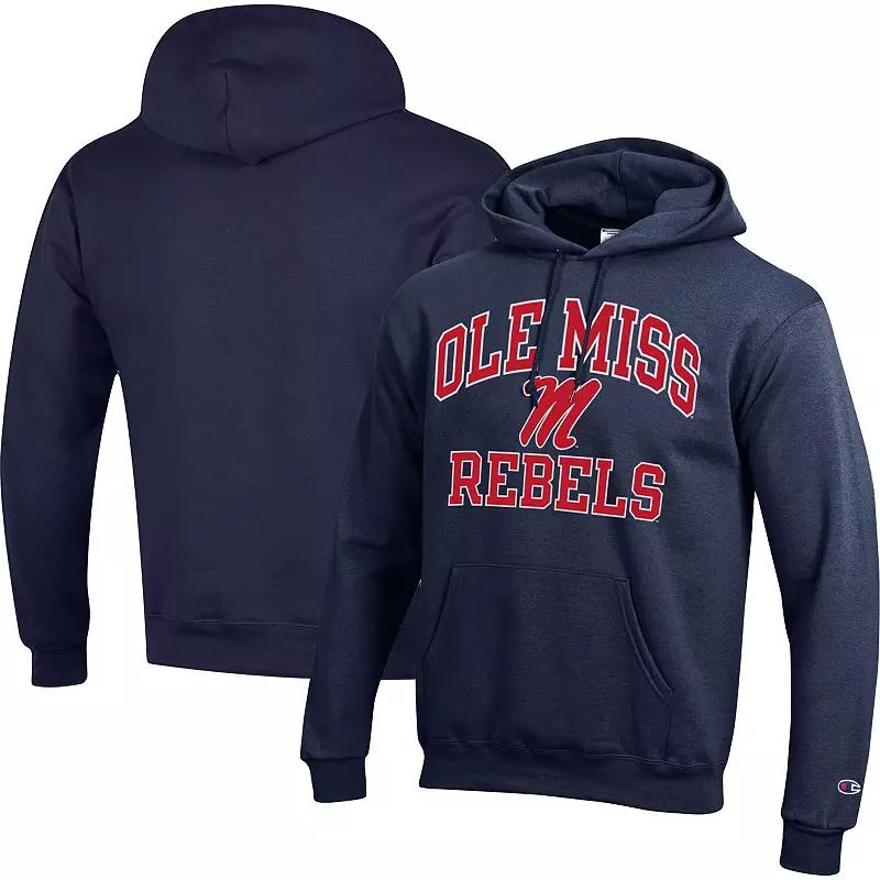 Men's Champion Navy Ole Miss Rebels High Motor Pullover Hoodie, Size: 2XL, Blue Product Image