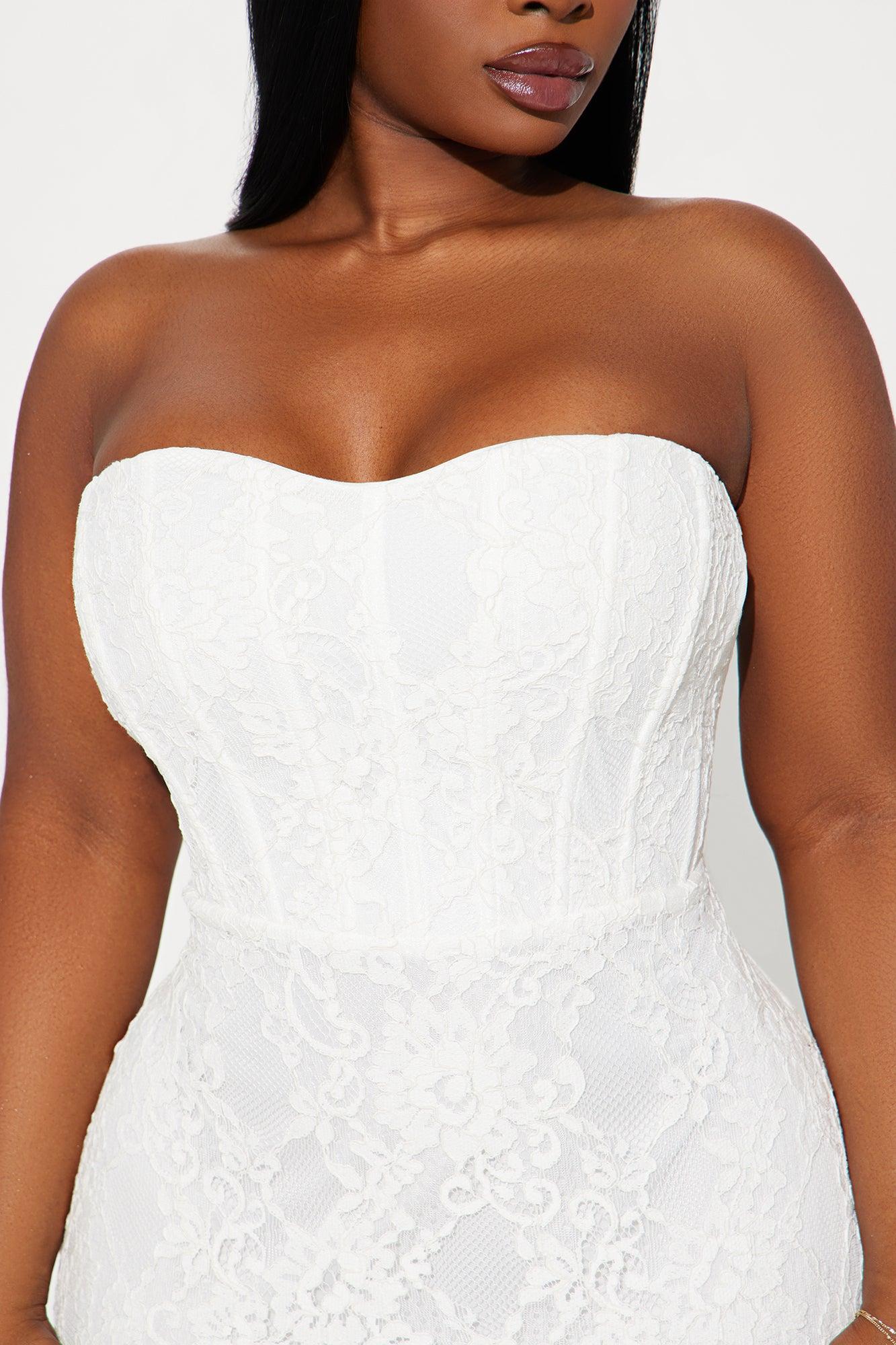 Linnea Lace Maxi Dress - White Product Image