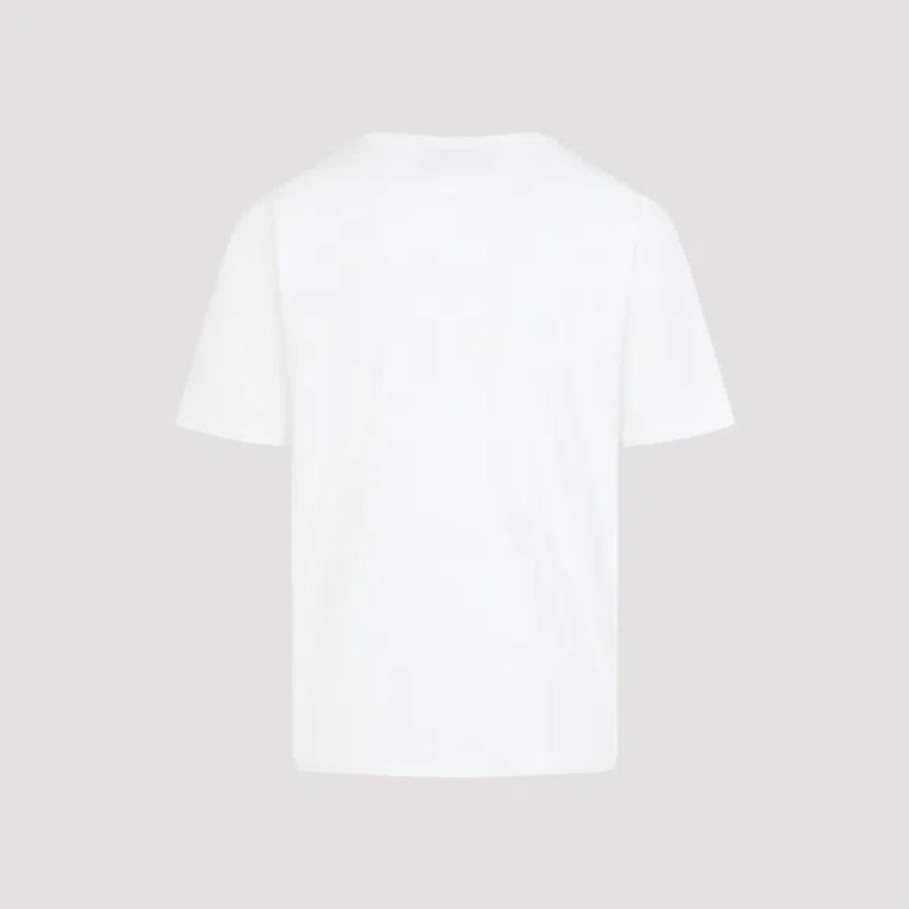 VALENTINO Mens Avorio Logo-print Crew-neck Cotton-jersey T-shirt Product Image