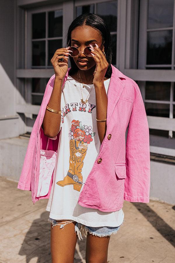 Country Rose Distressed Vintage-Print Graphic Tee Product Image