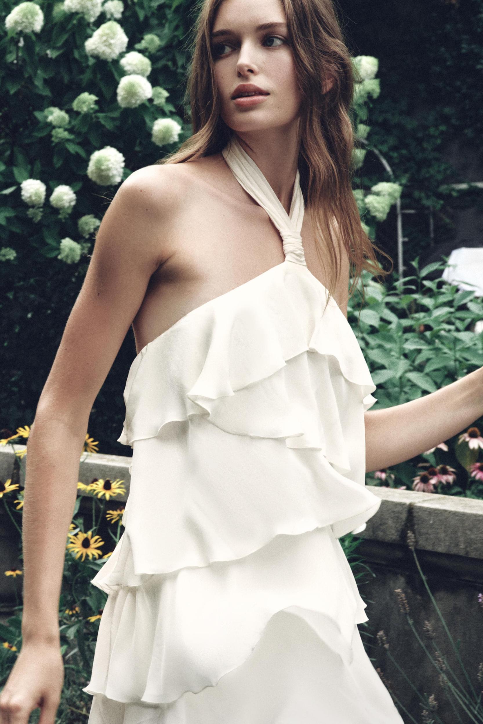 RUFFLED MINI DRESS Product Image