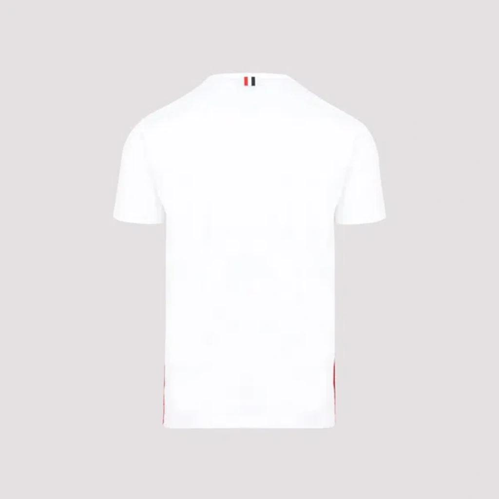 THOM BROWNE Oversized Pocket T-shirt Clothing In White Product Image
