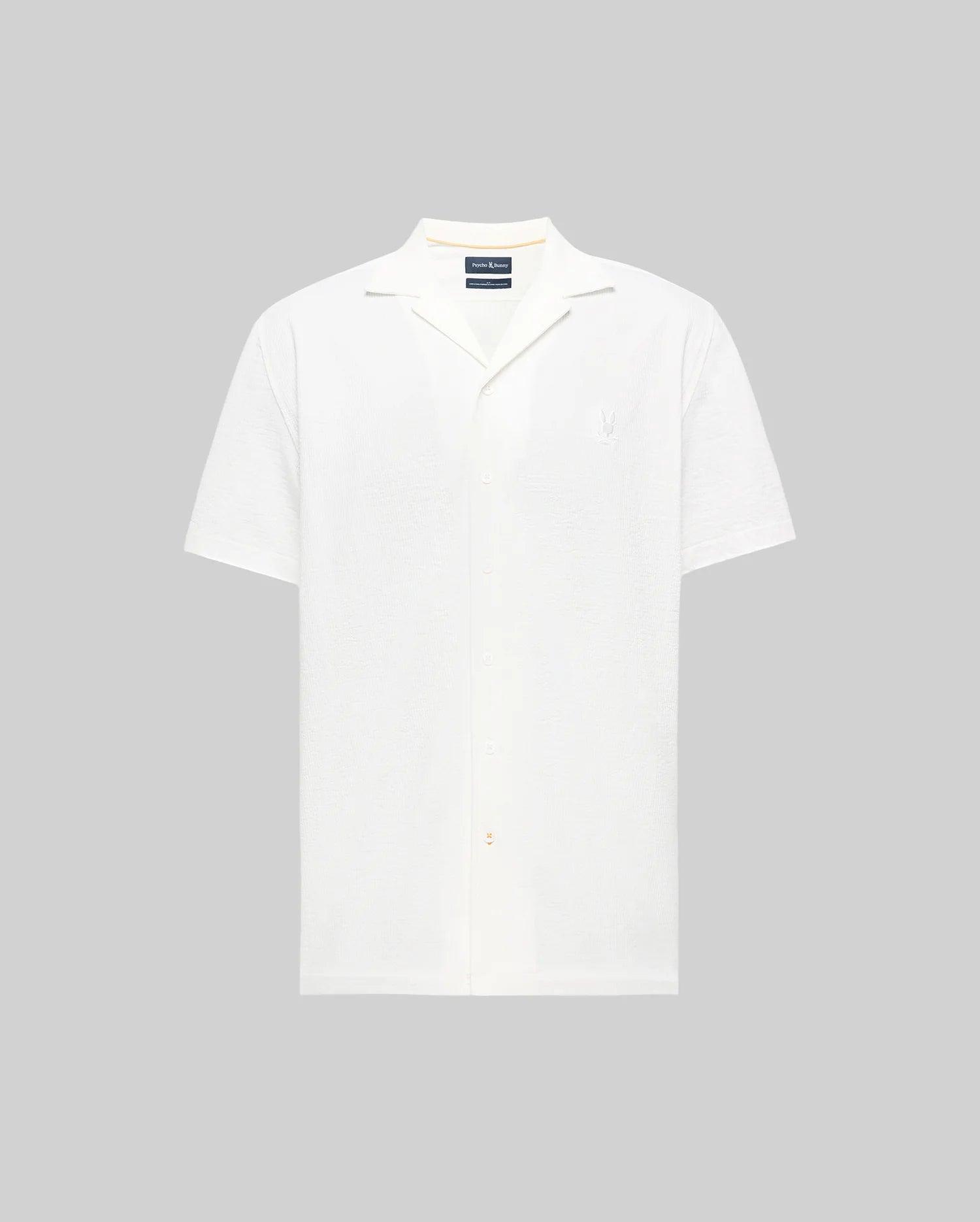 MENS BIG AND TALL JAYME KNIT SEERSUCKER CABANA COLLAR SHIRT - BT0300001 Product Image