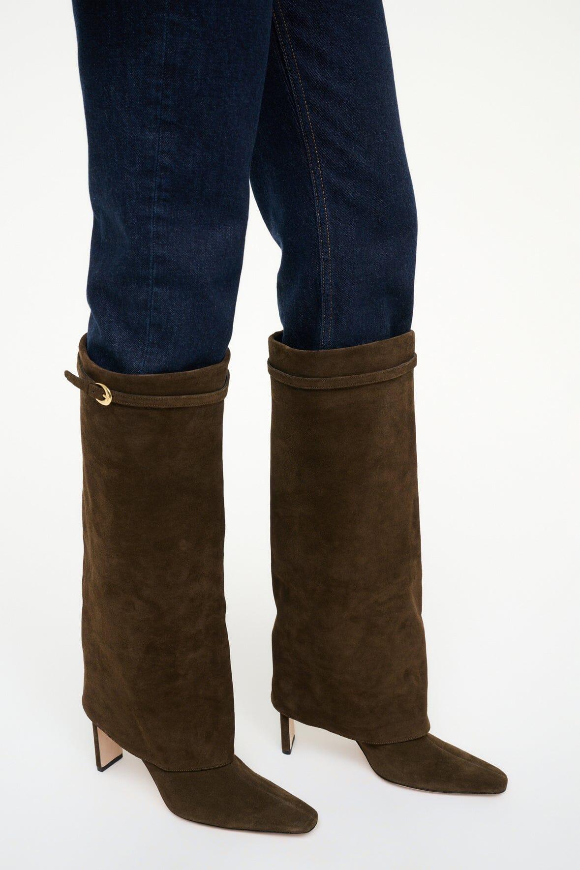 WALLY FOLDOVER HIGH HEEL BOOT | TRUFFLE Product Image