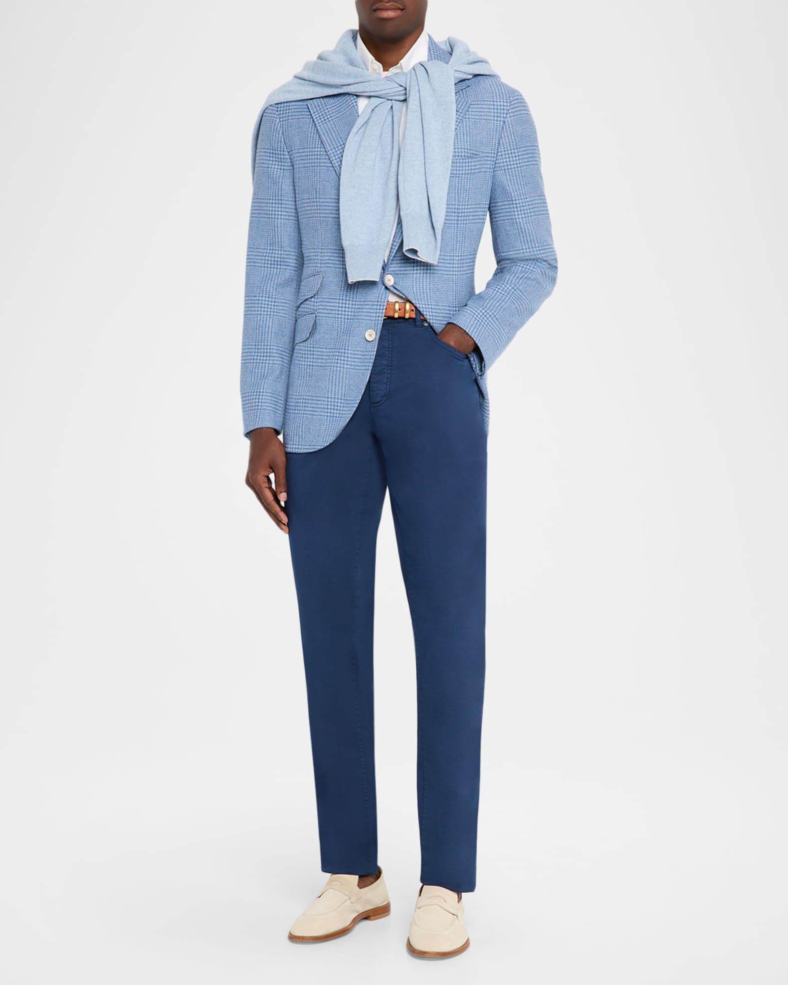 Men's Italian-Fit Denim Five-Pocket Pants Product Image