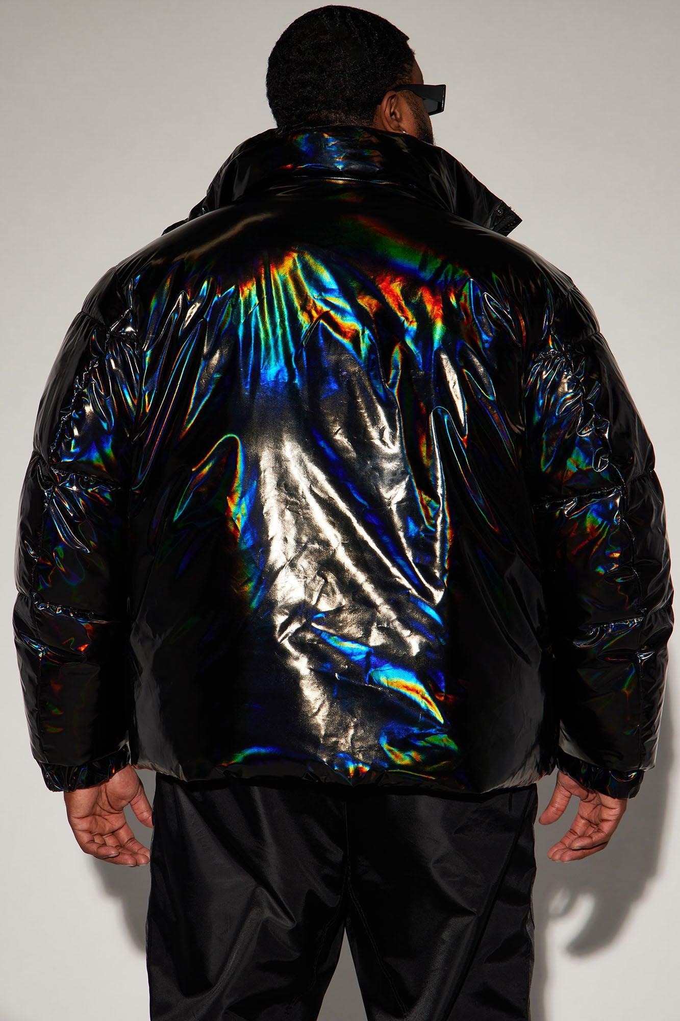 Kings Oil Slick Puffer - Black Male Product Image