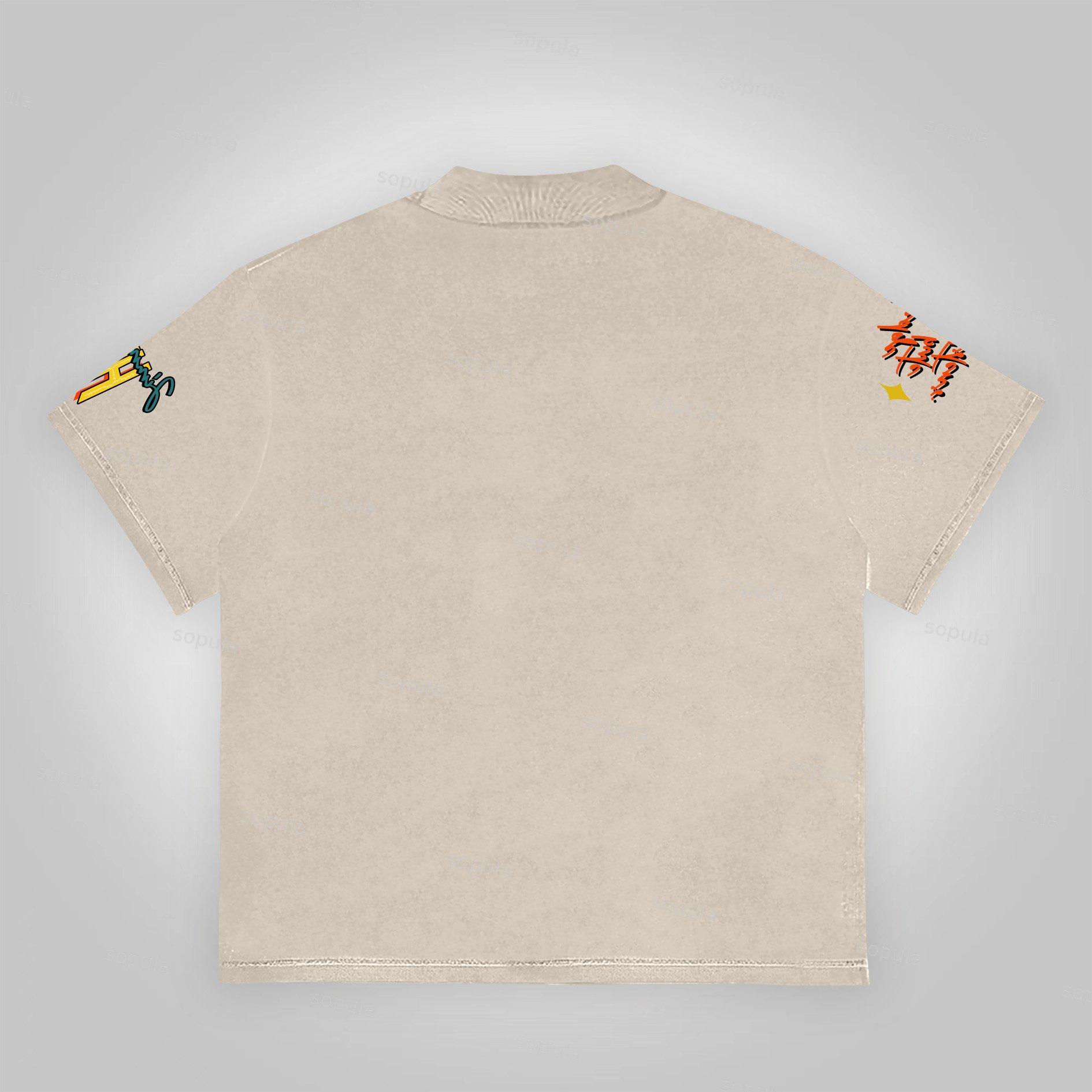 Hendrix Fashion Guitarist Graphic Cotton T-Shirt Product Image