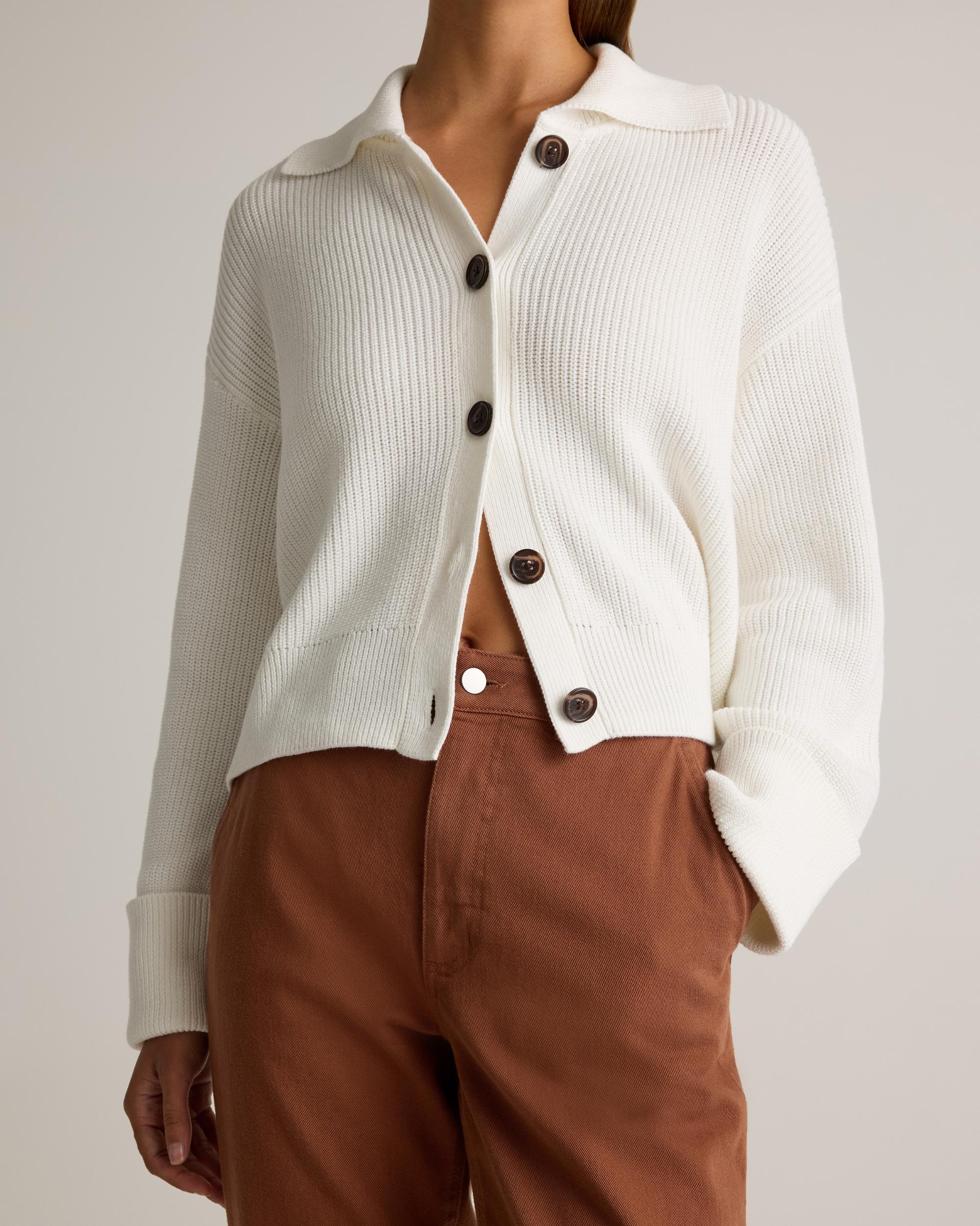 Quince | Women's Organic Stretch Cotton Twill Straight Leg Cropped Pants Organic Cotton Product Image