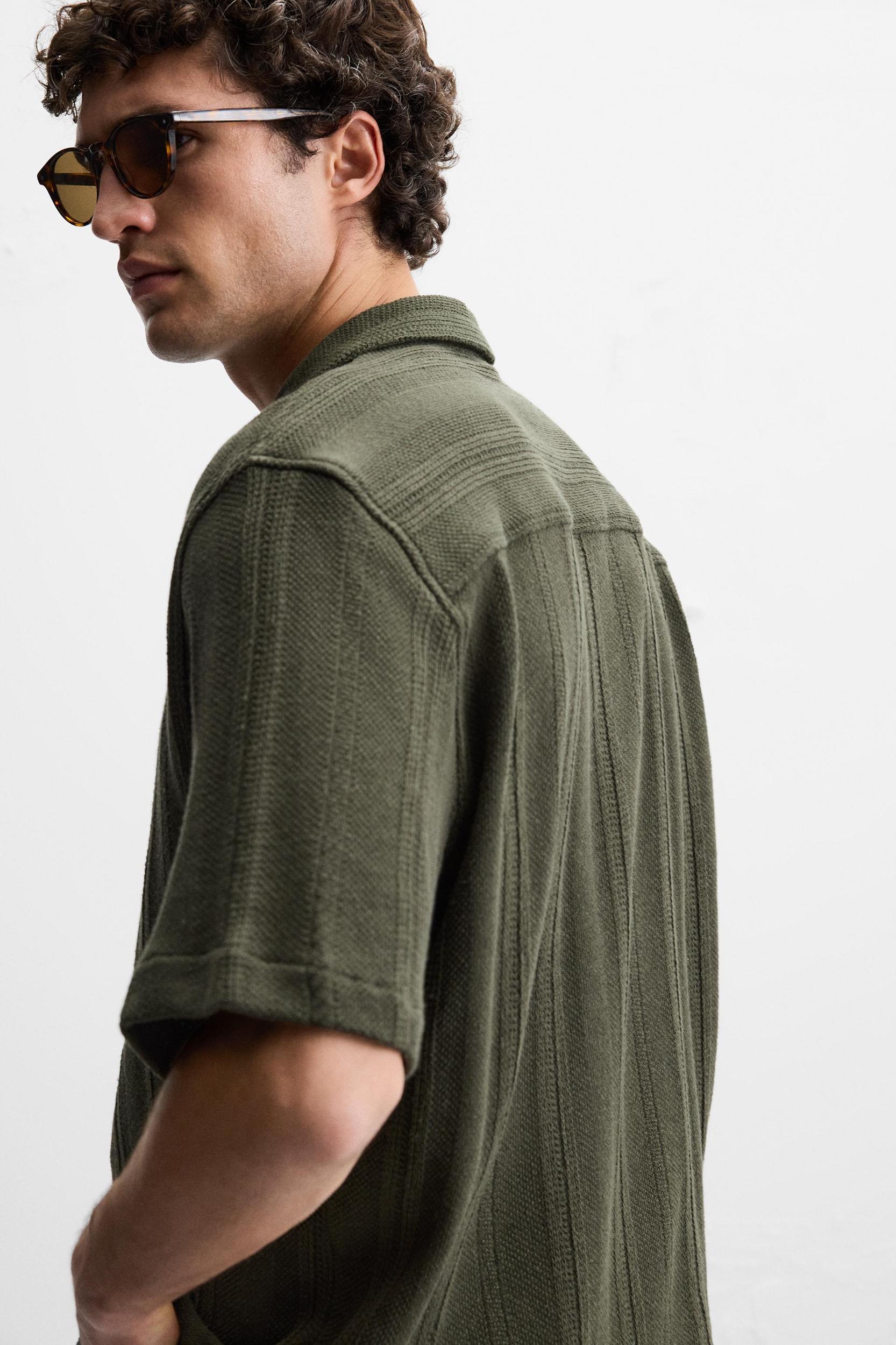 TEXTURED STRIPED SHIRT Product Image