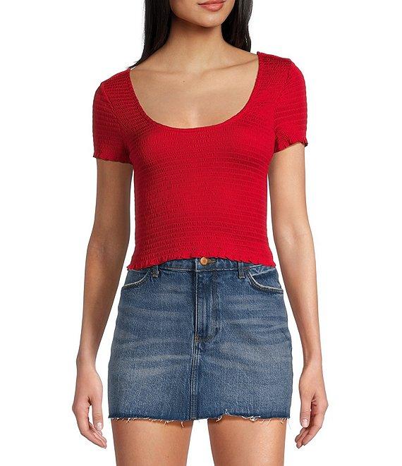 Evolutionary Short Sleeve Solid Smock T-Shirt Product Image