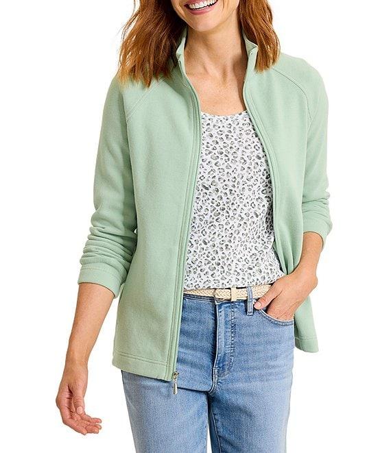 Tommy Bahama Aruba Full Zip Stand Collar Long Sleeve Sweatshirt Product Image