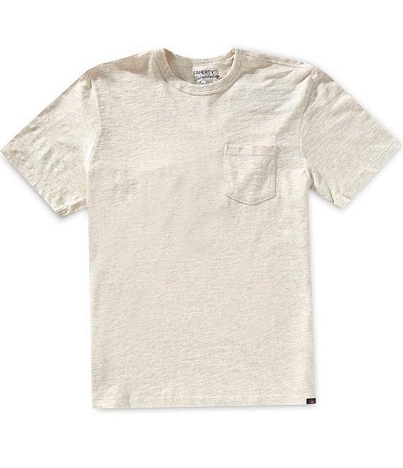 Faherty Sunwashed Organic Cotton Pocket Short Sleeve T-Shirt Product Image