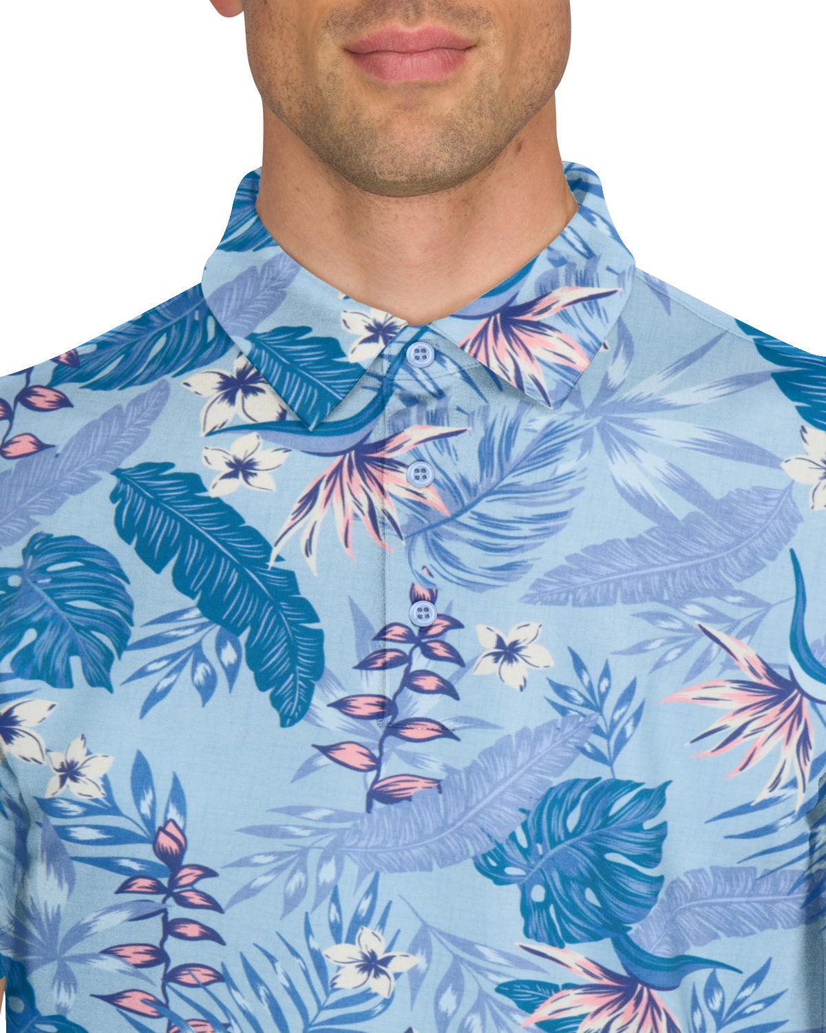 Three Sixty Six Men’s Print Golf Polos Male Product Image