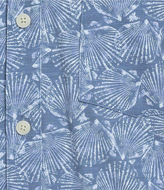 L.L.Bean Stonecoast Performance Seashell Print Short Sleeve Woven Shirt Product Image