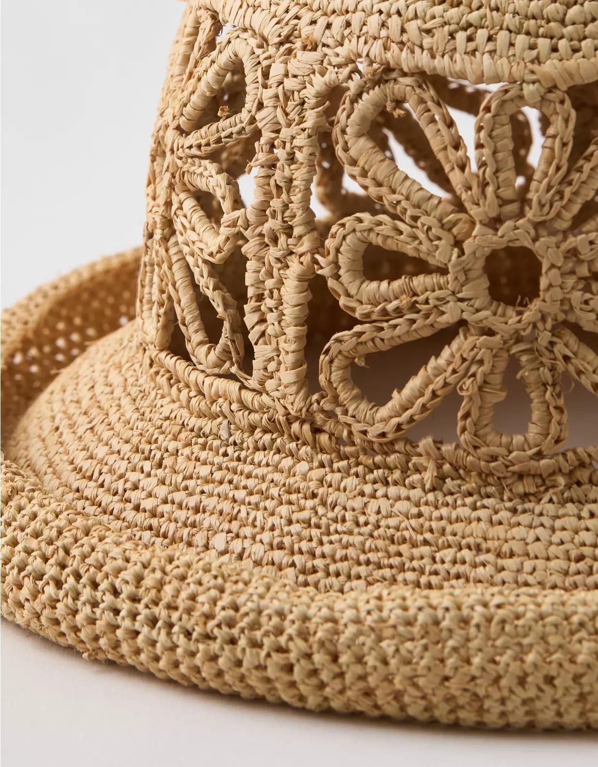 Aerie Flower Straw Hat Product Image