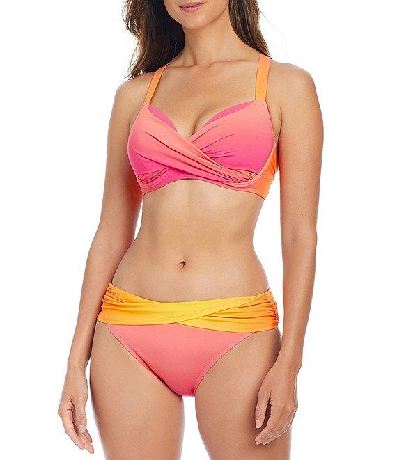 Bleu Rod Beattie Beat The Heat Ombre Sarong Hipster Swim Bottom Product Image