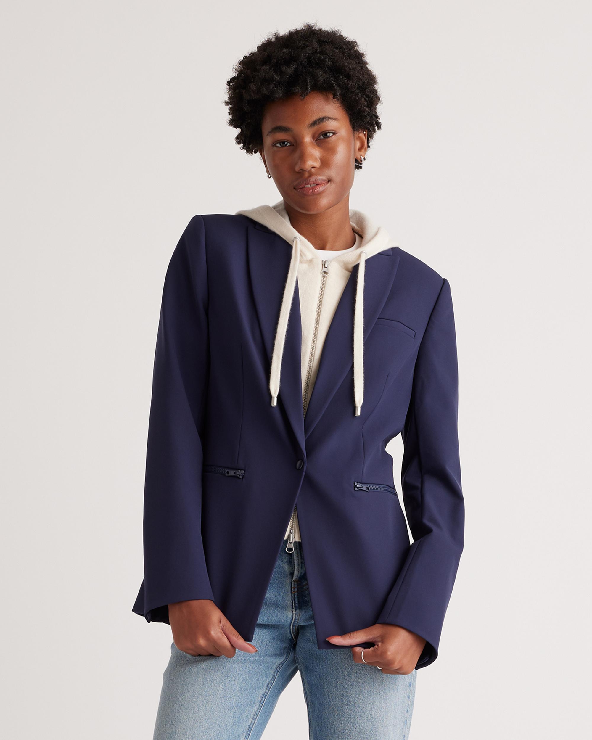 Quince | Women's 100% Mongolian Cashmere Hoodie Blazer Insert Size XS/Small/M Product Image