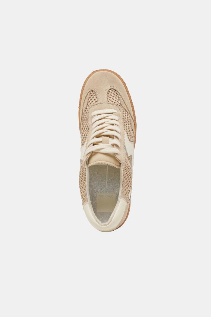Notice Mesh Sneakers - Sesame Woven Mesh Product Image
