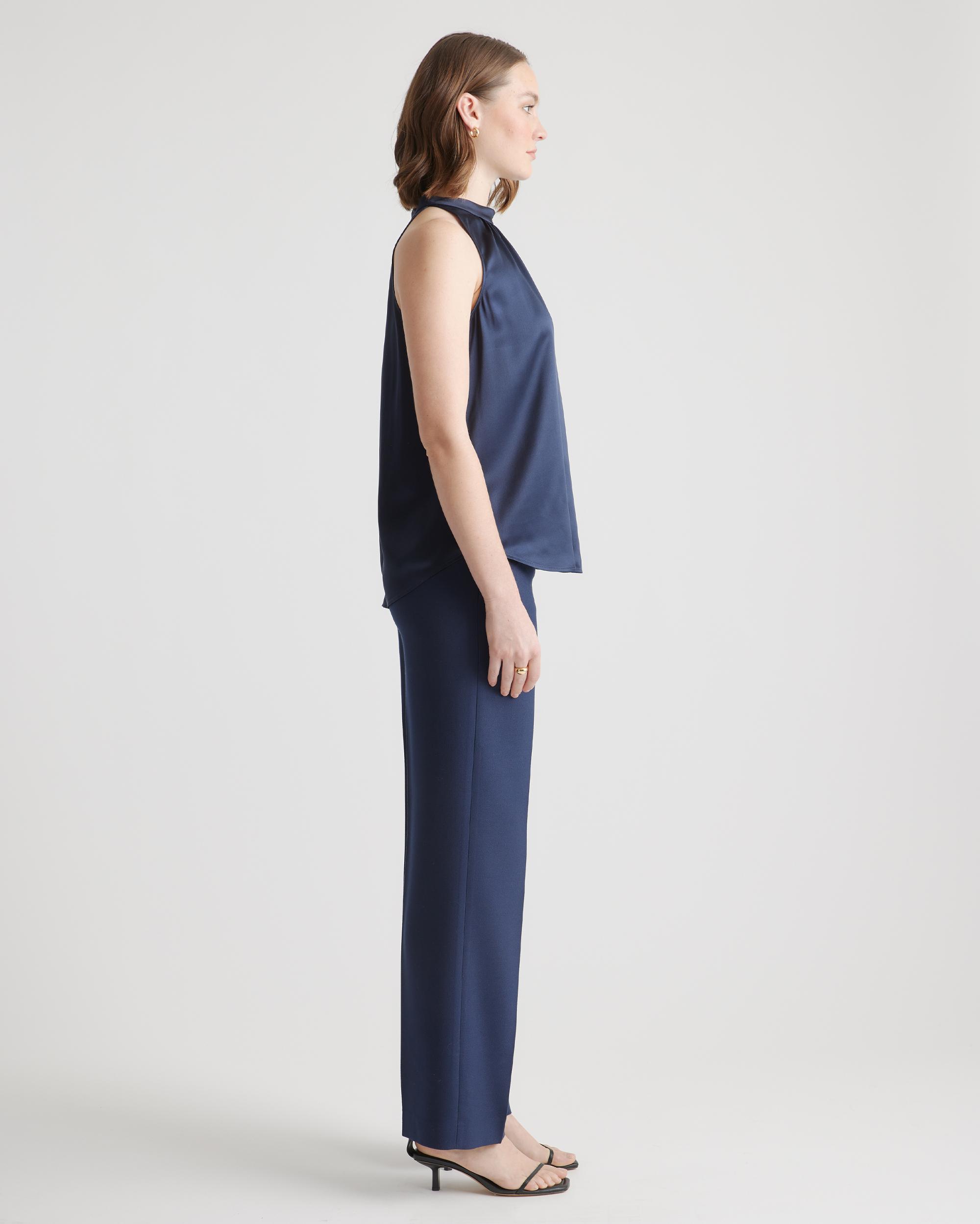 Quince | Women's Halter Top Size XS, Silk Product Image