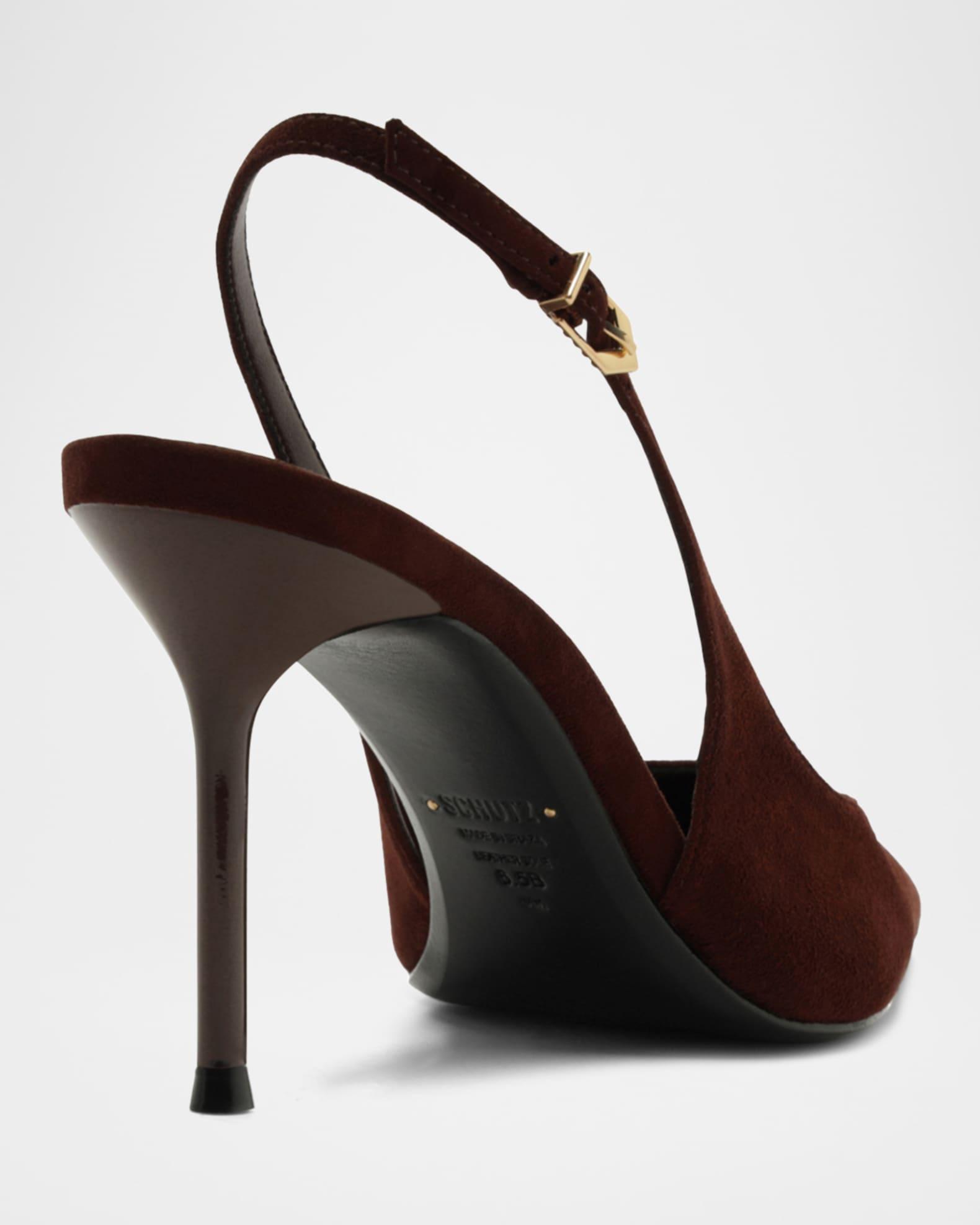 Alicia Suede Slingback Pumps Product Image